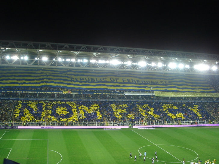 Fans, Fenerbahce, Fußball, Fußball, Sport, Stadion, HD-Hintergrundbild