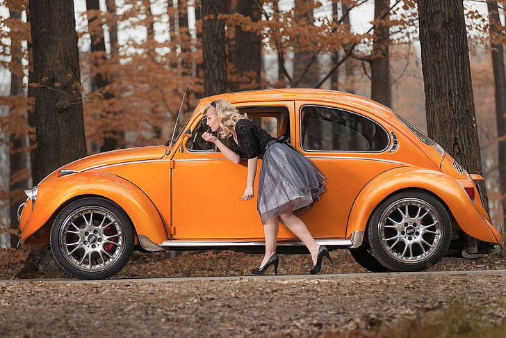 car, women, model, vehicle, HD wallpaper