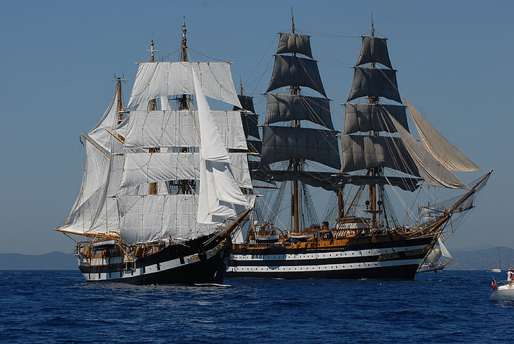 Schiff, Segelschiff, Meer, HD-Hintergrundbild