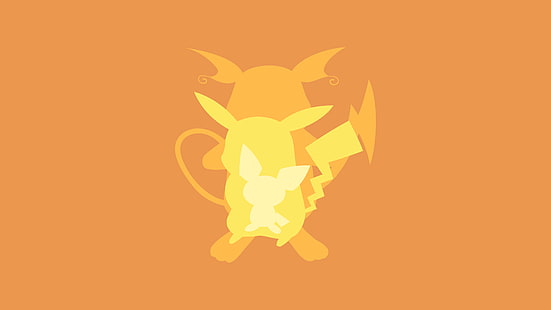 Pokémon, Pichu (Pokémon), Pikachu, Raichu (Pokémon), HD wallpaper HD wallpaper