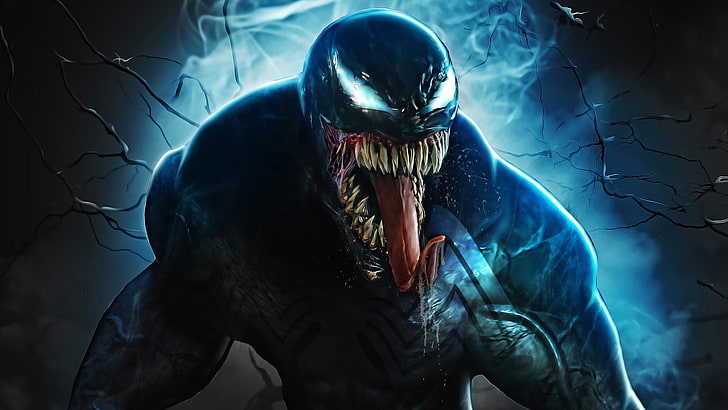 Venom, obra de arte, Marvel Comics, Marvel Cinematic Universe, HD papel de parede