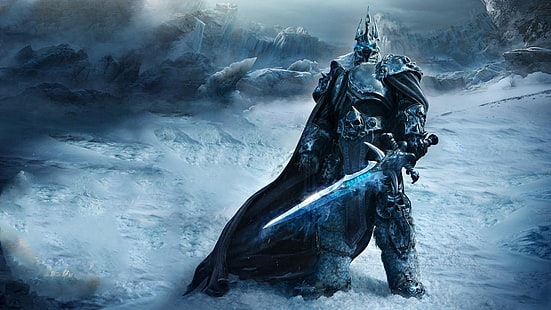 arthas, เกม, world of warcraft, ความโกรธเกรี้ยวของ lich king, วอลล์เปเปอร์ HD HD wallpaper