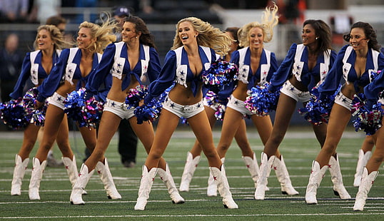 Sport, cheerleaders, Dallas Cowboys, HD tapet HD wallpaper