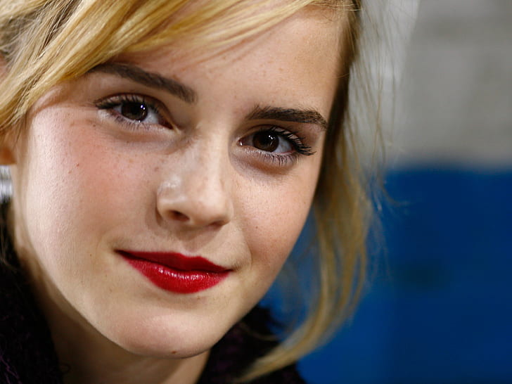 Emma Watson Close Up เอ็มม่าวัตสันเอ็มม่าวัตสันปิด, วอลล์เปเปอร์ HD