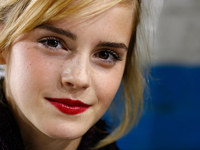 Emma Watson Close Up เอ็มม่าวัตสันเอ็มม่าวัตสันปิด, วอลล์เปเปอร์ HD HD wallpaper