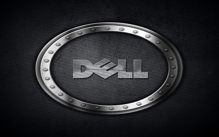 Dell, logo, grafika cyfrowa, komputer, Tapety HD