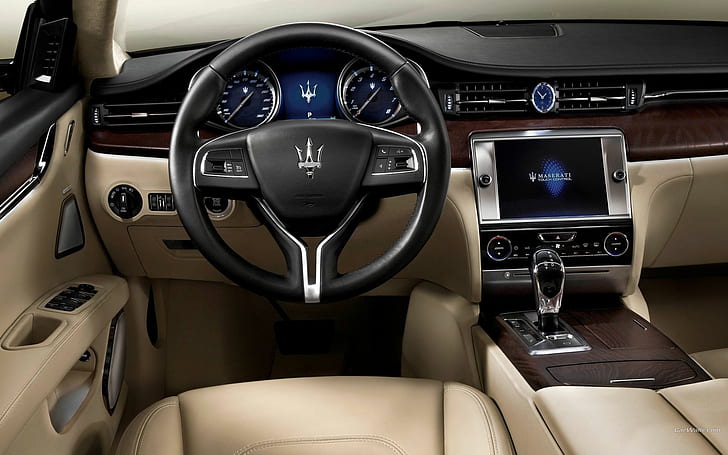 Maserati Quattroporte Интерьер HD, автомобили, интерьер, мазерати, quattroporte, HD обои