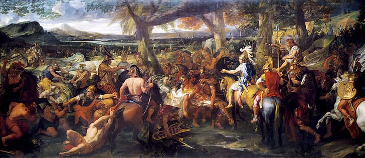 Charles Le Brun, Alexander and Porus, Alexander the Great, Alexander, history, HD wallpaper