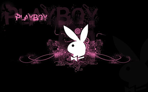 dorosły, logo, playboy, plakat, Tapety HD HD wallpaper