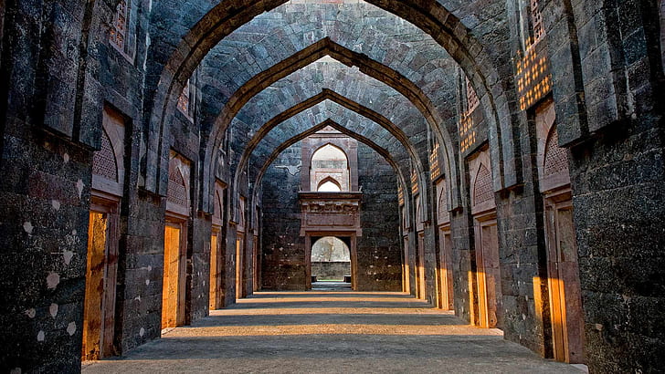 castello, India, rovine, Madhya Pradesh, Mandu, Sfondo HD