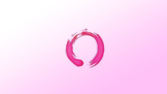 Bearbeiten, Ensō, Pink, HD-Hintergrundbild HD wallpaper