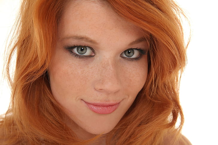 women closeup redheads freckles smiling faces mia sollis 3000x2000  People Redheads HD Art , women, close-up, HD wallpaper