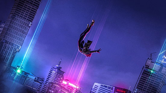 Film, Spider-Man: dans le Spider-Verse, Miles Morales, Spider-Man, Fond d'écran HD HD wallpaper