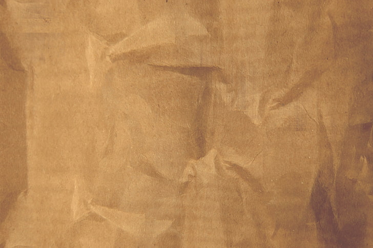 кафява хартиена торба, стара, лист, текстура, HD тапет