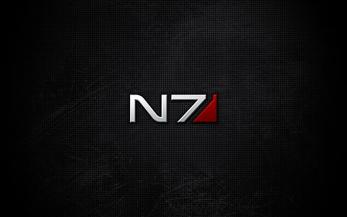 N7 tapet, bakgrund, logotyp, masseffekt, HD tapet HD wallpaper