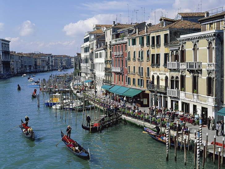 O Gr Canal de Veneza Itália, grand, itália, veneza, canal, HD papel de parede