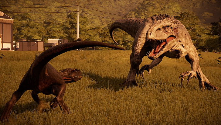 Jurassic World, Indoraptor, Jurassic World Evolution, Fond d'écran HD