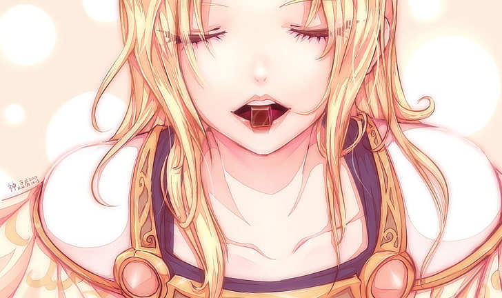 blonde hair female anime character illustration, League of Legends, Lux (League of Legends), HD wallpaper