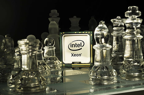 Intel, Xeon, Processor, Chess, HD wallpaper HD wallpaper