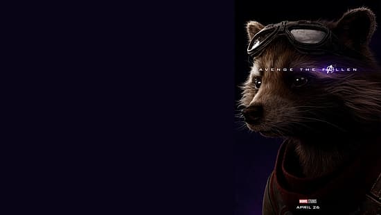 Rocket, Raccoon, Avengers: Endgame, Avengers Finale, Terpily Thanos, Rabbit (para la Torá), Fondo de pantalla HD HD wallpaper