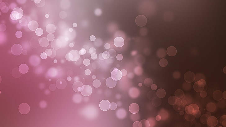 pink bokeh lights, color, abstraction, bubbles, creative, texture, HD wallpaper