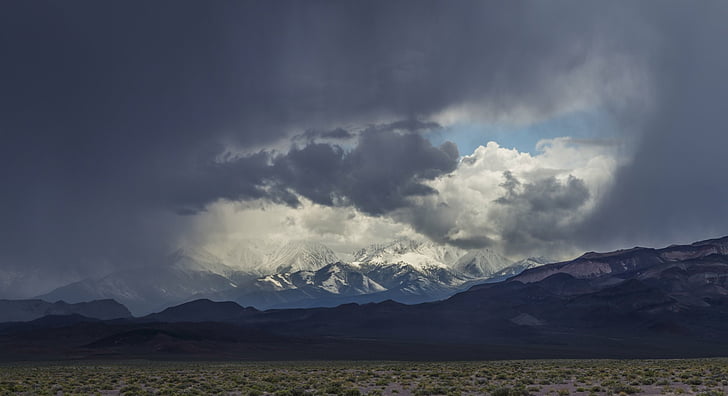 Mountains, Mountain, Cloud, Landscape, New Zealand, Southern Alps, Storm, HD wallpaper