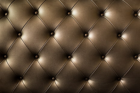 black tufted, leather, texture, upholstery, skin, HD wallpaper HD wallpaper