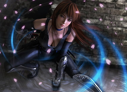 Dead or Alive, Dead Or Alive 5, Brown Hair, Fantasy, Girl, Kasumi (Dead or Alive), Woman, Woman Warrior, Tapety HD HD wallpaper