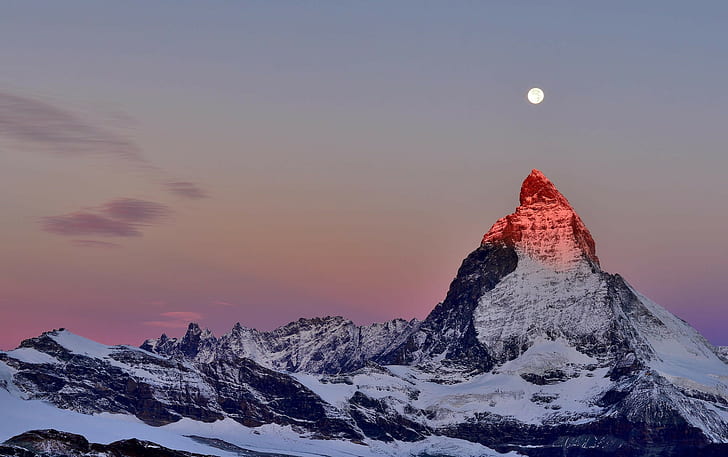 Pegunungan Alpen, Matterhorn, alam, Wallpaper HD