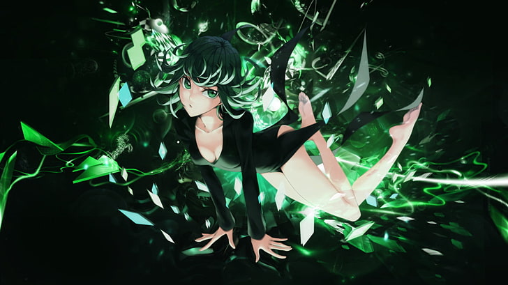 Anime, One-Punch Man, Grünes Haar, Tatsumaki (One-Punch Man), HD-Hintergrundbild