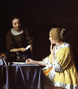 johannes vermeer painting, Wallpaper HD HD wallpaper