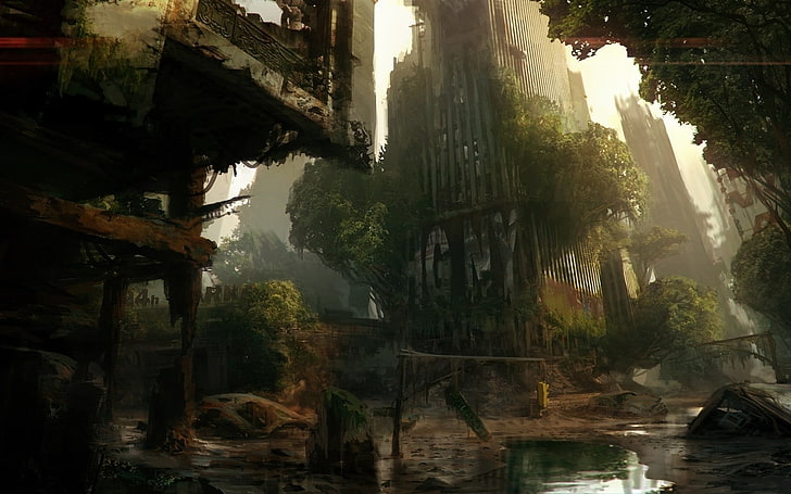 apocalyptic, city, ruin, New York City, Crysis 3, video games, HD wallpaper