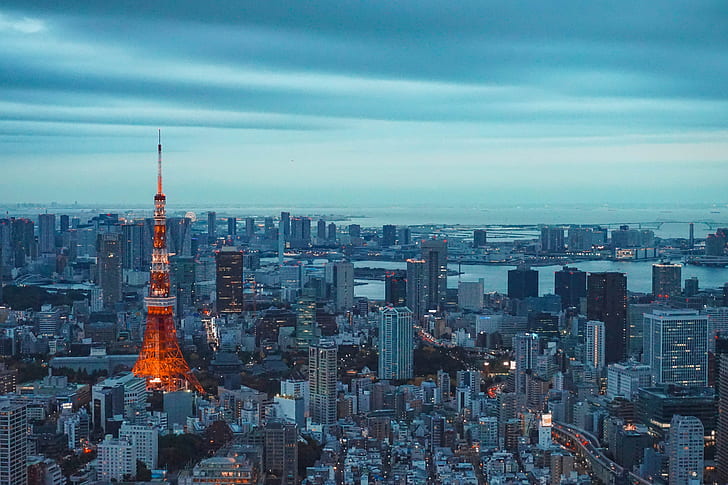 도쿄 타워, 탑, 도쿄, 세계, 사진, HD, 건물, skycrapper, 4k, 5k, HD 배경 화면