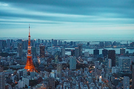 tokyo tower, turm, tokyo, welt, fotografie, hd, gebäude, skycrapper, 4k, 5k, HD-Hintergrundbild HD wallpaper