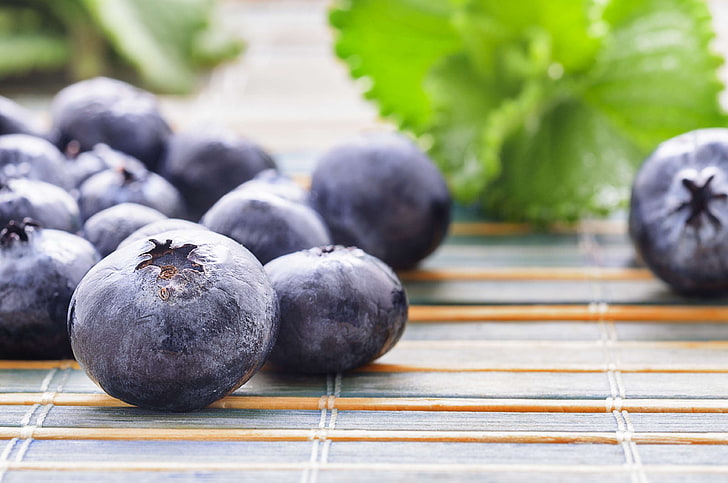 blueberry, close up, makanan, buah-buahan, gambar royalti, Wallpaper HD