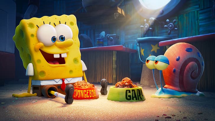 The SpongeBob Movie: Sponge on the Run, spongebob, HD wallpaper