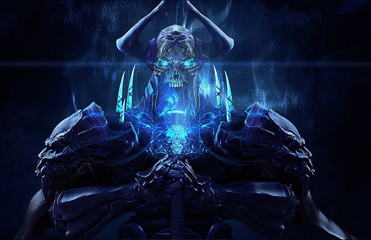 illustration du personnage squelette monstre, démon, Fate / Grand Order, Assassin (Fate / Grand Ordre), King Hassan (Fate / Grand Order), Fond d'écran HD