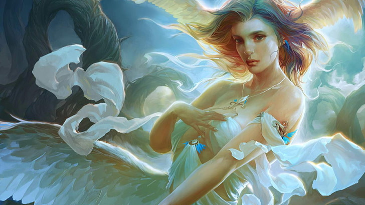 Angel Art Волшебная Фантазия Аннотация Ультра 3840 × 2160 Hd Обои 1916070, HD обои