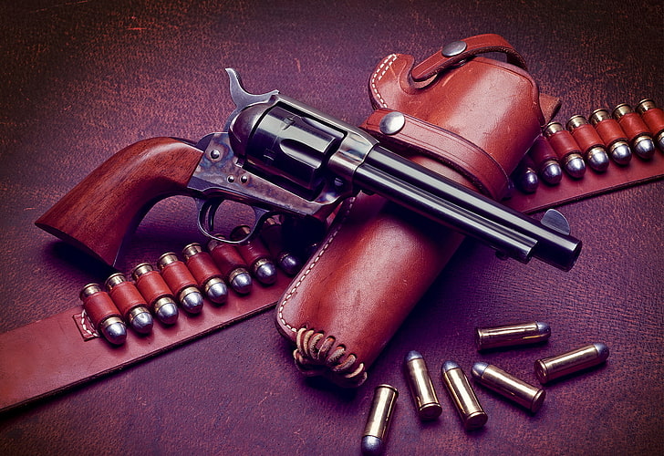 weapons, cartridges, Colt, HD wallpaper