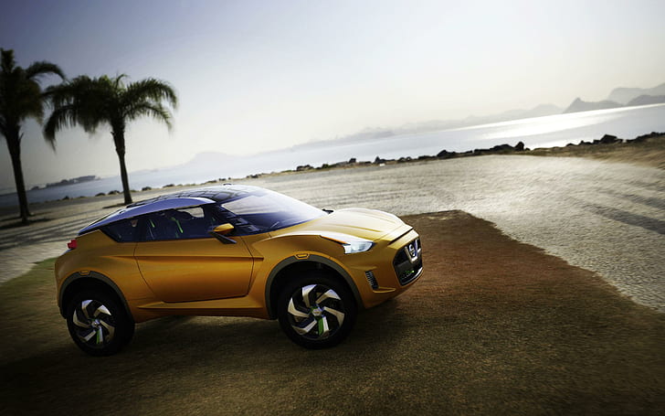 Nissan Extreme Concept, yellow nissan juke, concept, nissan, extreme, cars, HD wallpaper