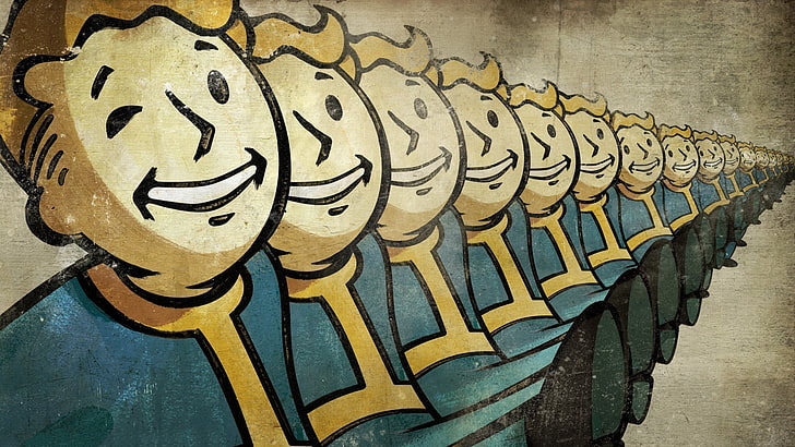 Fallout Fallout New Vegas Vault Boy Hdデスクトップの壁紙 Wallpaperbetter
