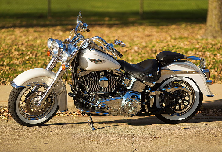 motor penjelajah hitam dan putih, desain, latar belakang, motor, sepeda, Harley-Davidson, Wallpaper HD