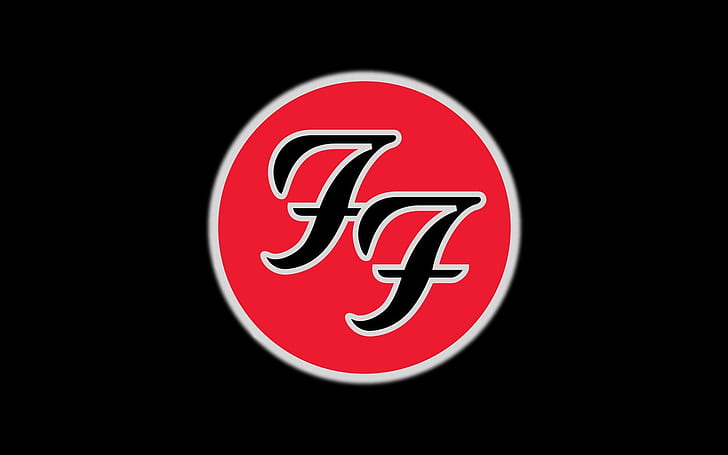 foo fighters, symbol, icon, cicle, background, HD wallpaper
