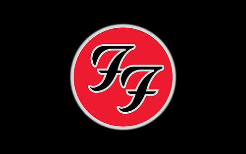 foo fighters, symbol, icon, cicle, background, HD wallpaper HD wallpaper