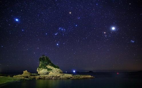Terre, Constellation, Constellation d'Orion, Etoiles, Fond d'écran HD HD wallpaper