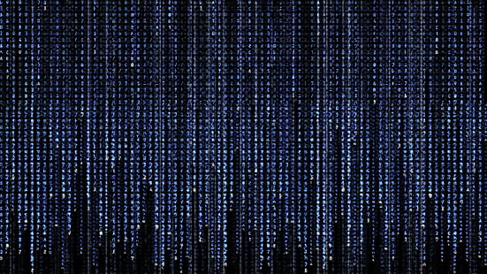 blue matrix code, The Matrix, HD wallpaper HD wallpaper