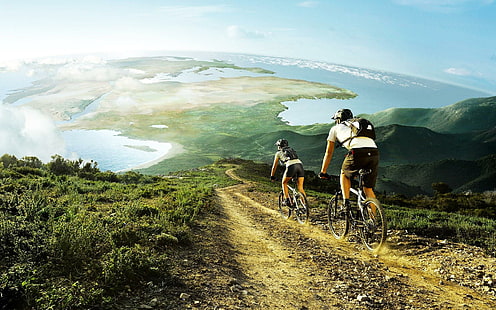 Beautiful Downhill HD, 1920x1200, красивый, скоростной спуск, велосипед, HD обои HD wallpaper
