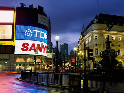 ميدان بيكاديللي لندن ، لندن ، بيكاديللي ، السيرك، خلفية HD HD wallpaper