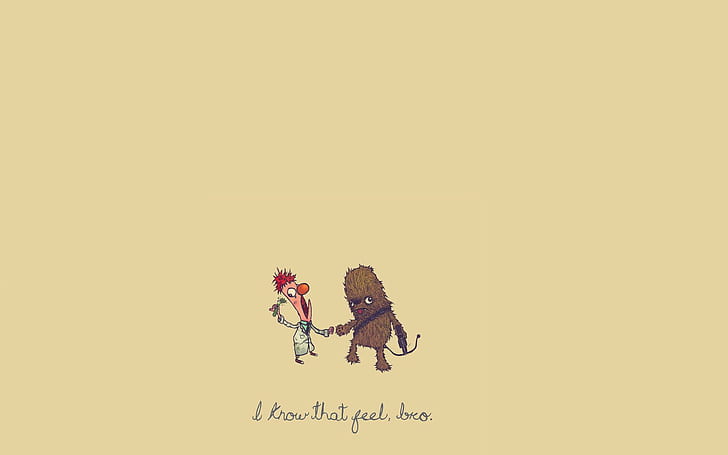 Humor Chewbacca, aku tahu perasaan itu, meme bro, lucu, 1920x1200, chewbacca, Wallpaper HD
