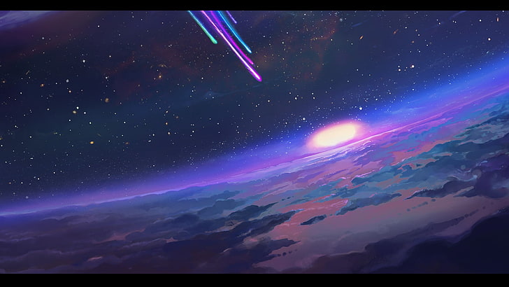 Planet, horizon, clouds, League of Legends, HD wallpaper